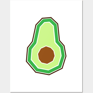 Angular Avocado Posters and Art